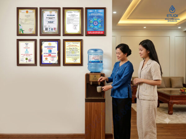 Nước đóng bình 19 lít iOn Kiềm ETUGI