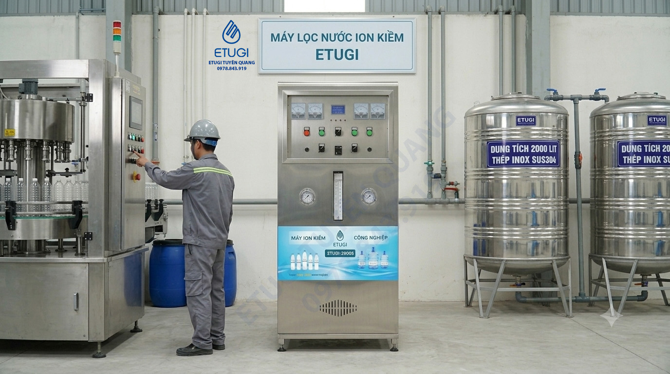 Máy lọc nước công nghiệp ion kiềm 2000S - 2000lít/giờ - Hình ảnh 6