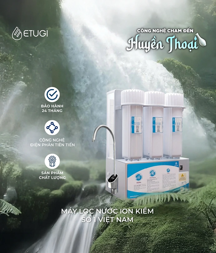 Máy lọc nước ion kiềm ETG102G-C để gầm - Hình ảnh 1