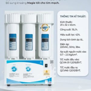Máy lọc nước ion kiềm ETG102G-C để gầm - Hình ảnh 2