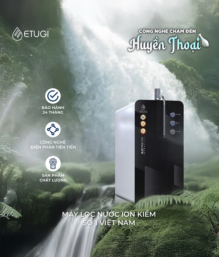 Máy lọc nước ion kiềm ETG-01D-N để bàn - Hình ảnh 1