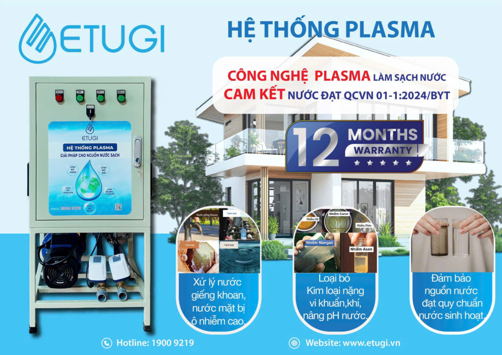 Hệ Thống Xử Lý Nước Plasma ETUGI ETG-PL15 Ngoài Trời
