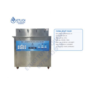 Máy lọc nước bán công nghiệp ion kiềm ETG100B - 100lít/giờ - Hình ảnh 2