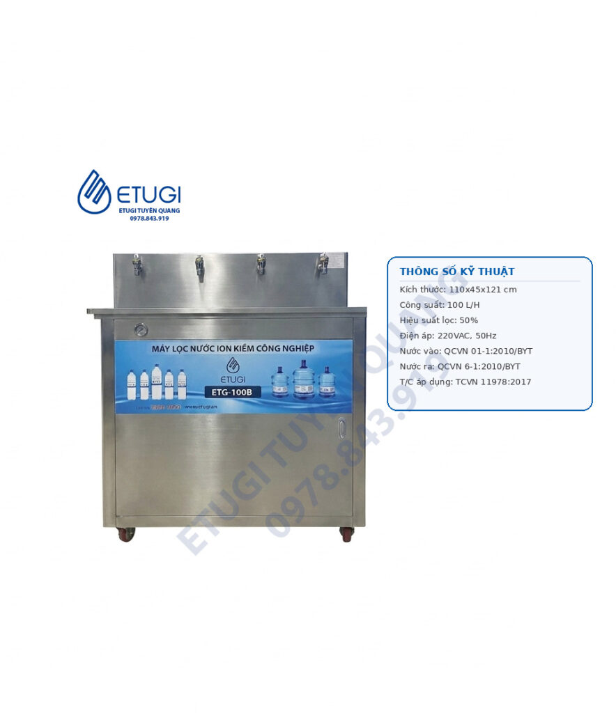 Máy lọc nước bán công nghiệp ion kiềm ETG100B - 100lít/giờ