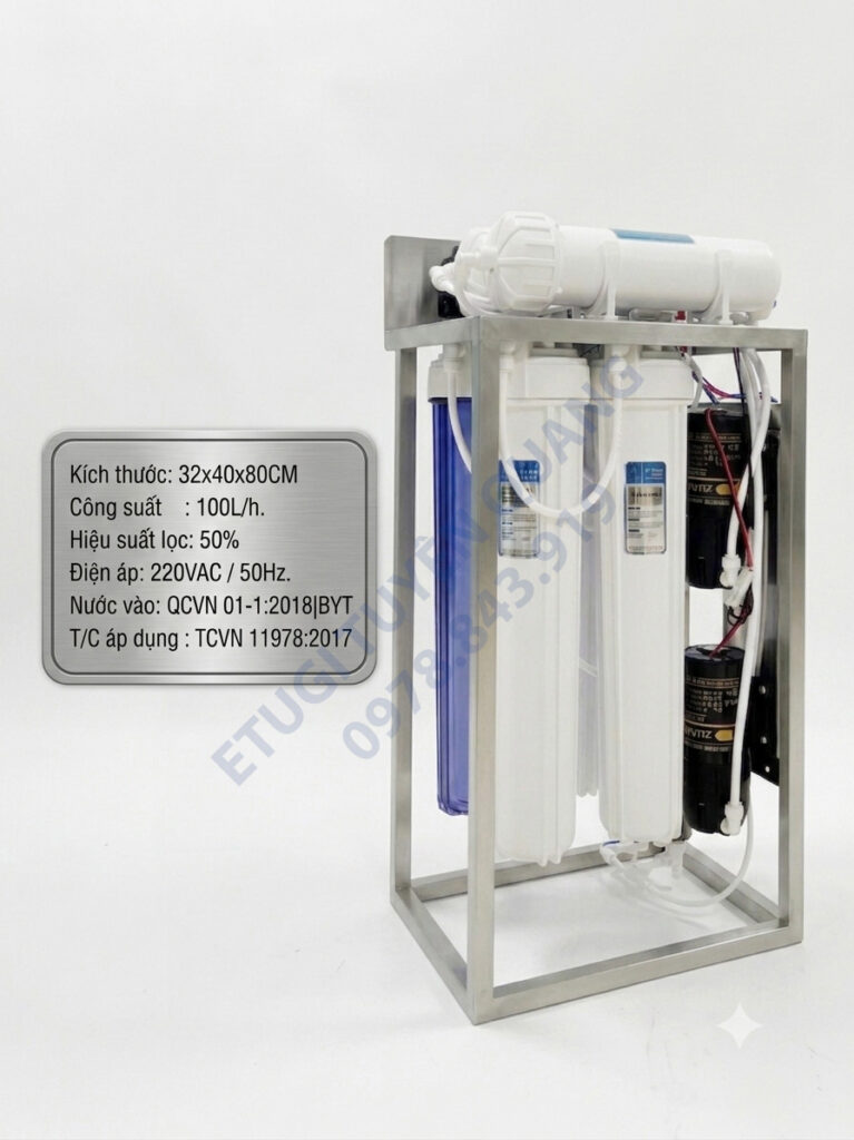 Máy lọc nước bán công nghiệp ion kiềm ETG100B-KV-CT - 100lít/giờ