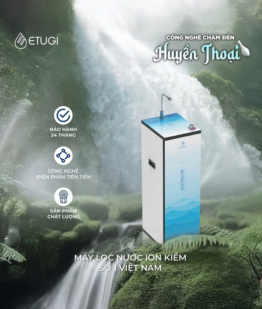 Máy lọc nước ion kiềm ETG102T dạng tủ đứng