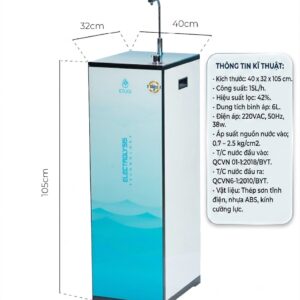 Máy lọc nước ion kiềm ETG102T dạng tủ đứng - Hình ảnh 2