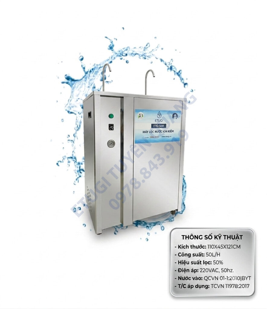 Máy lọc nước bán công nghiệp ion kiềm ETG50B - 50lít/giờ