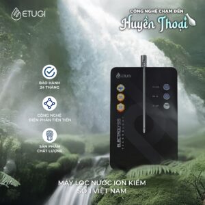 Máy lọc nước ion kiềm ETG102TT-N treo tường gắn kèm máy RO