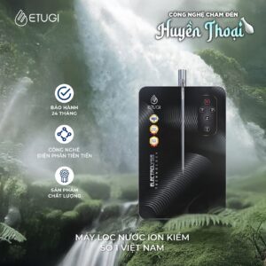 Máy lọc nước ion kiềm ETG102TT-SX cảm ứng treo tường gắn kèm máy RO