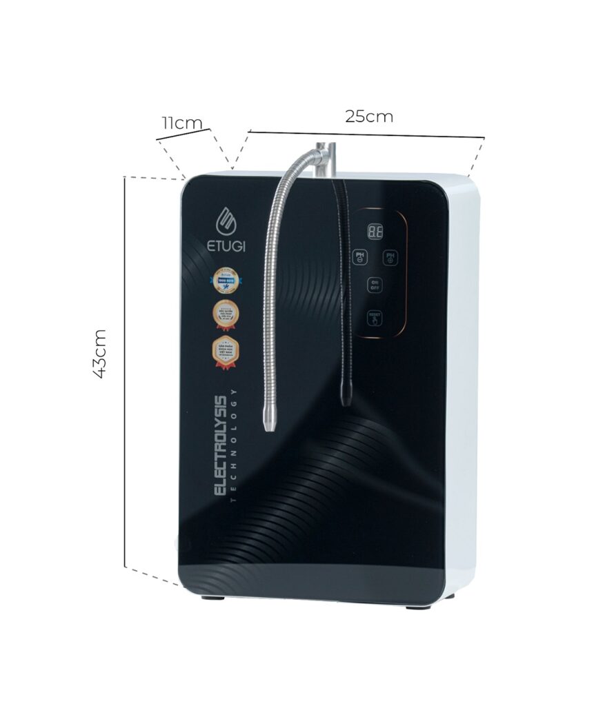 Máy lọc nước ion kiềm ETG102TT-SX cảm ứng treo tường gắn kèm máy RO