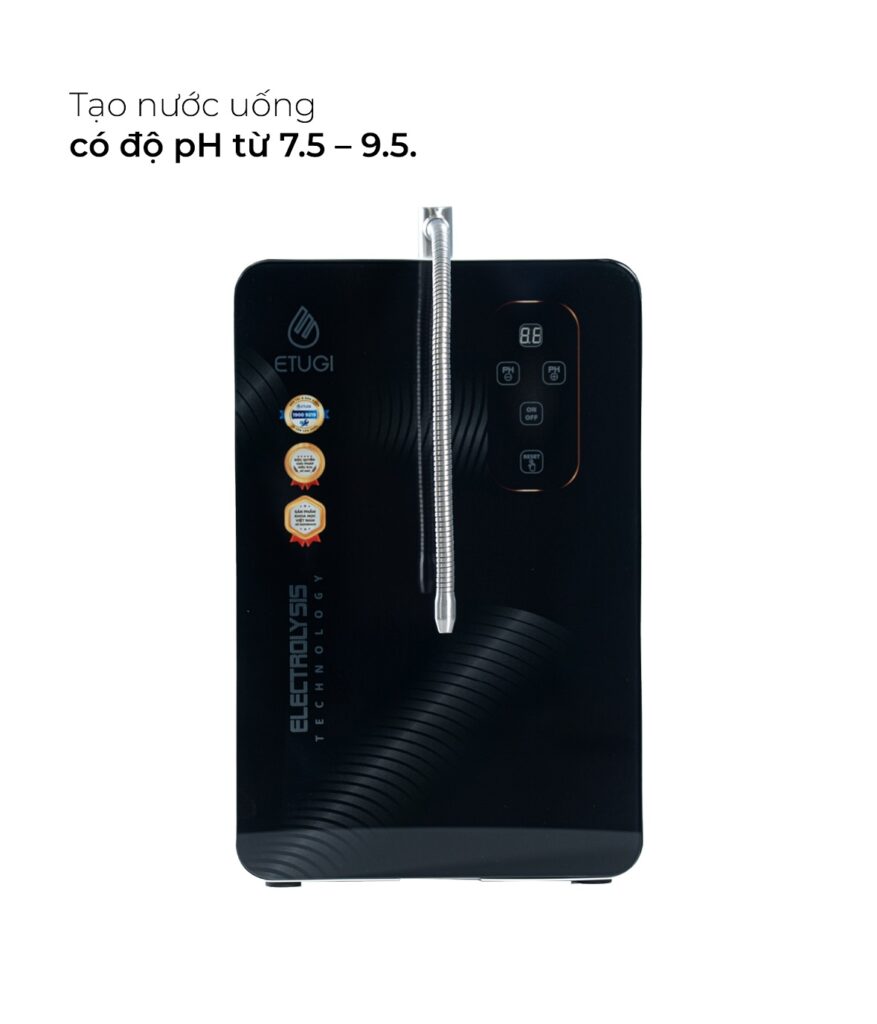 Máy lọc nước ion kiềm ETG102TT-SX cảm ứng treo tường gắn kèm máy RO